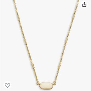 Kendra Scott Gold Fern Pendant Necklace